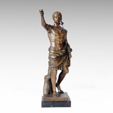Statue des soldats Statue Roman King Bronze Sculpture TPE-058